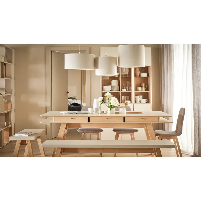 Glasvitrine 4 You Fresh Wide - Sandbeige - Opbevaring - Skab - Vitrineskabe