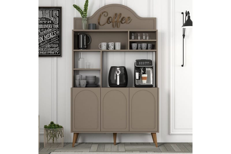 Hazim Barskab 120x202 cm - Multifarvet - Opbevaring - Skab - Barskab