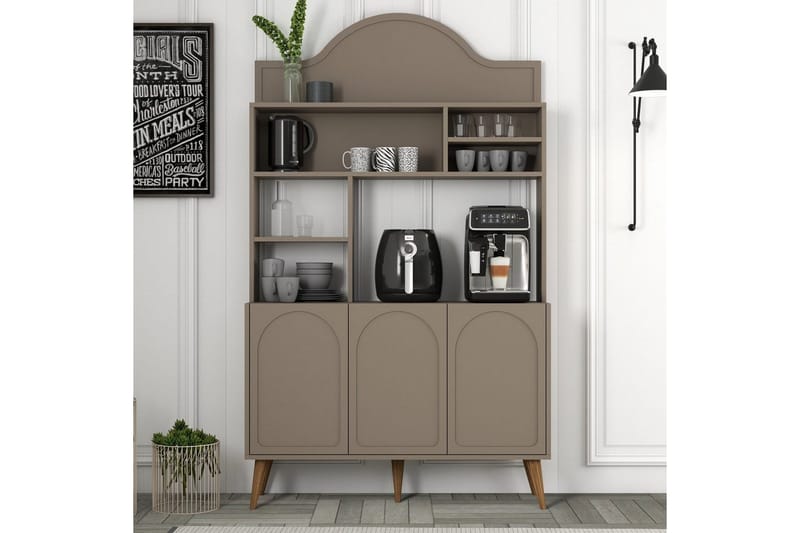 Hazim Barskab 120x202 cm - Multifarvet - Opbevaring - Skab - Barskab