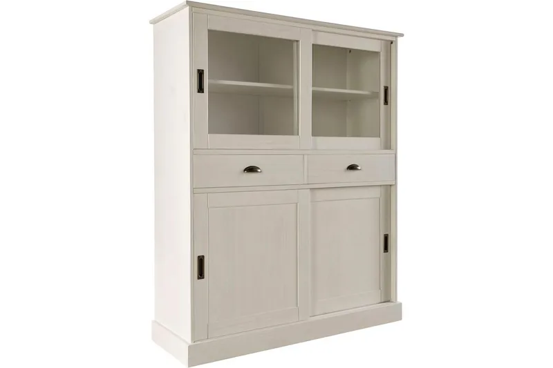 Highboard og skænkekommode Loft24 Højskab Harry hvid Vit, undefined