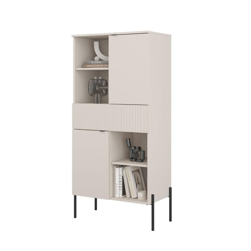 Highboard Ore 2 døre 1 skuffe - Cashmere - Opbevaring - Skab - Skabe