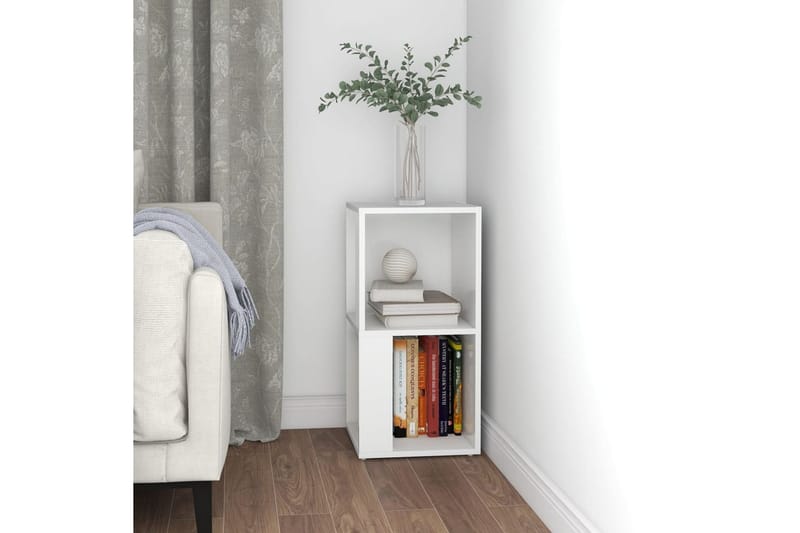 hjørnereol 33x33x67 cm spånplade hvid - Hvid - Opbevaring - Skab - Hjørneskab