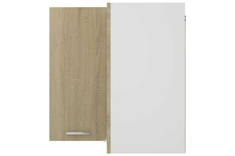 hjørnevægskab 57x57x60 cm spånplade sonoma-eg - Brun - Opbevaring - Skab - Hjørneskab
