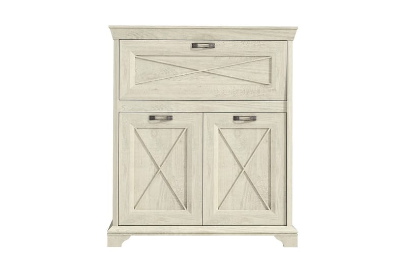 Hurlston Barskab 123 cm - Hvid - Opbevaring - Skab - Barskab