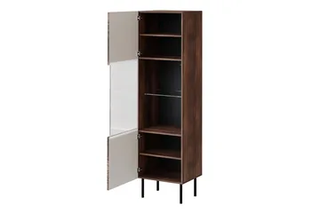 Juniskär Vitrineskab 51 cm - Valnød - Opbevaring - Skab - Vitrineskabe
