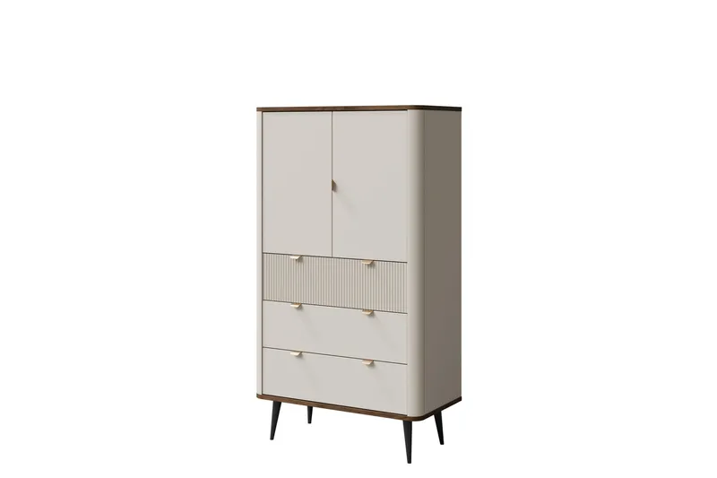 Køkken Highboard - Beige - Opbevaring - Skab - Skabe