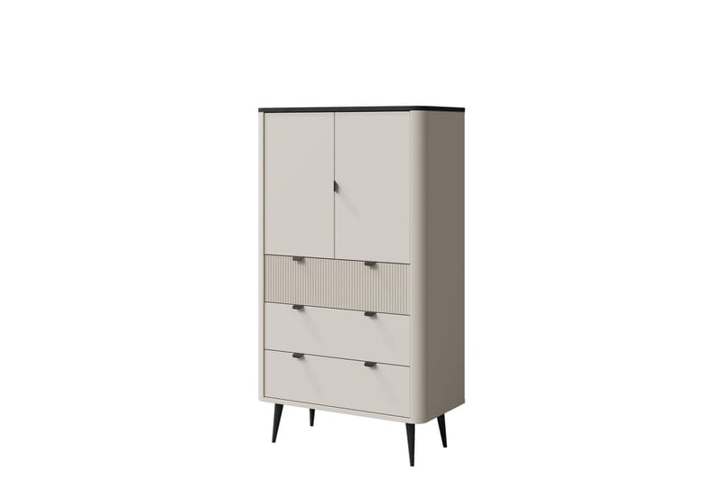 Køkken Highboard, Beige/Grå