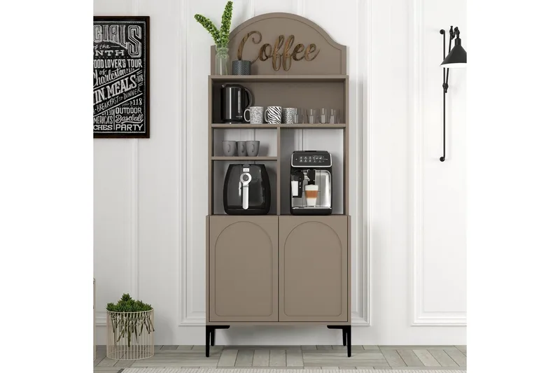 Kaffebarskab Hazim To Atlas / Sort - Atlas / Sort - Opbevaring - Skab - Barskab