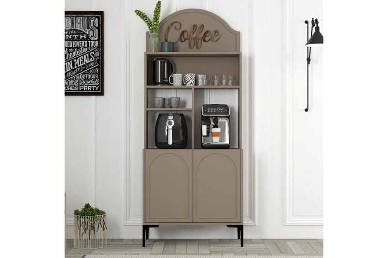 Kaffebarskab Hazim To Atlas / Sort - Atlas / Sort - Opbevaring - Skab - Barskab