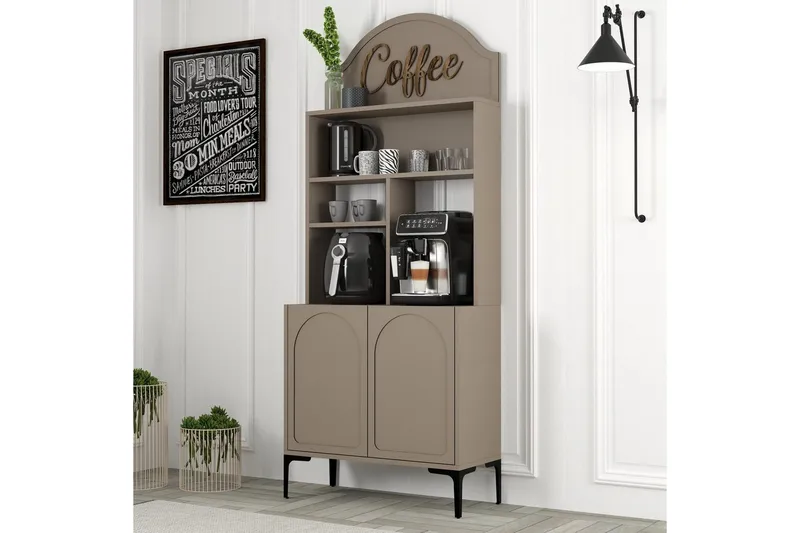 Kaffebarskab Hazim To Atlas / Sort - Atlas / Sort - Opbevaring - Skab - Barskab