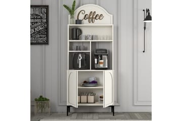 Kaffebarskab Hazim To Creme / Sort - Creme / Sort - Opbevaring - Skab - Barskab