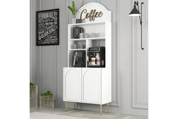 Kaffebarskab Hazim To Hvid / Rany - Hvid / Rany - Opbevaring - Skab - Barskab