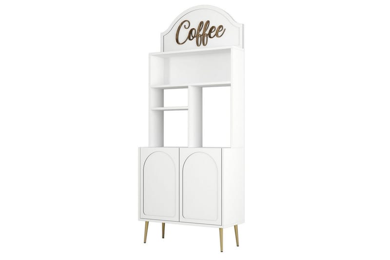 Kaffebarskab Hazim To Hvid / Rany - Hvid / Rany - Opbevaring - Skab - Barskab