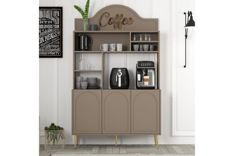 Kaffebarskab Hazim Tre Atlas / Rany - Atlas / Rany - Opbevaring - Skab - Barskab