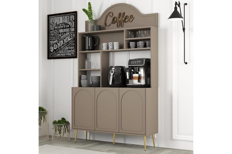 Kaffebarskab Hazim Tre Atlas / Rany - Atlas / Rany - Opbevaring - Skab - Barskab