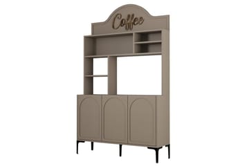 Kaffebarskab Hazim Tre Atlas / Sort