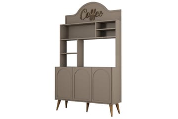 Kaffebarskab Hazim Tre Atlas / Valnød