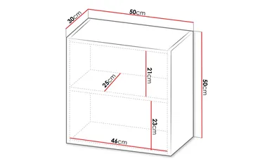 Kangana Highboard - Sort/Brun - Opbevaring - Hylder & Reoler - Væghylde & vægreol