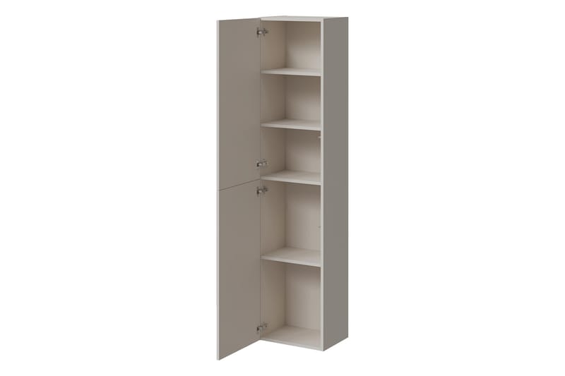 Kangana Vitrineskab 40x180 cm - Beige - Opbevaring - Skab - Vitrineskabe