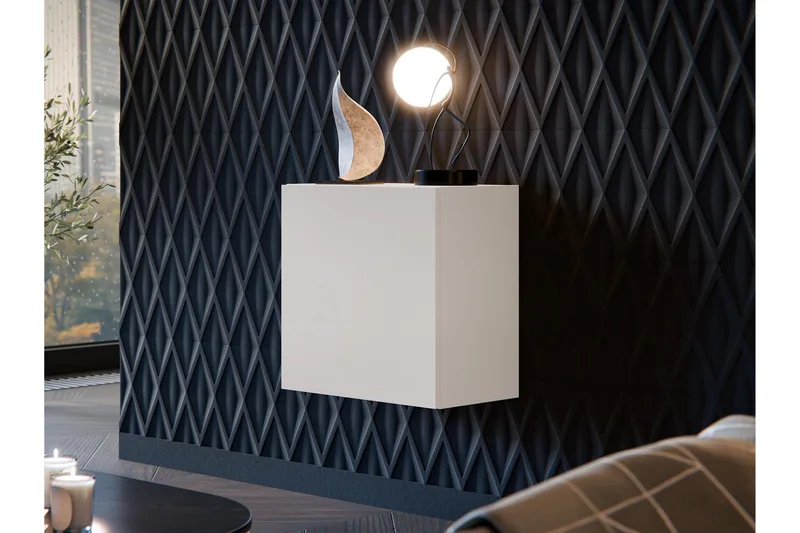 Kangana Vitrineskab 50x50 cm - Beige - Opbevaring - Skab - Vitrineskabe