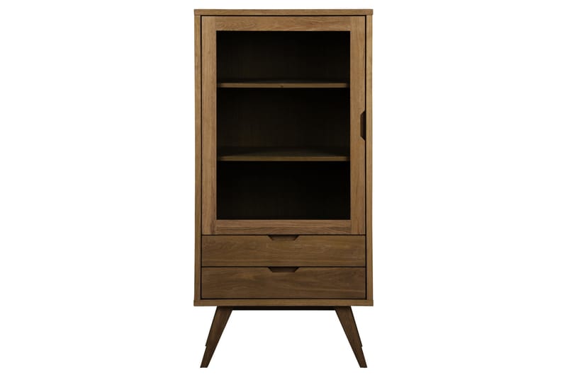 Kolinis Vitrineskab 72x145 cm - Brun - Opbevaring - Skab - Vitrineskabe