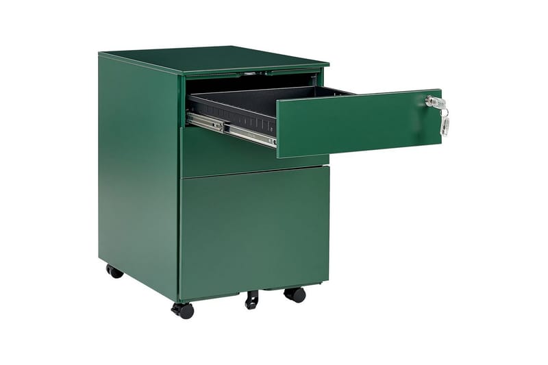 Kontorskab Cami Grøn - Grøn - Opbevaring - Skab - Skabe