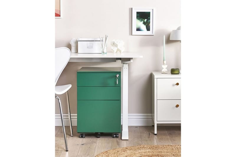 Kontorskab Cami Grøn - Grøn - Opbevaring - Skab - Skabe