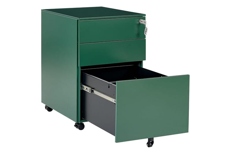 Kontorskab Cami Grøn - Grøn - Opbevaring - Skab - Skabe