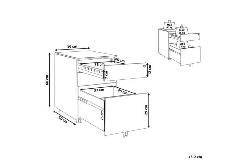 Kontorskab Cami Grøn - Grøn - Opbevaring - Skab - Skabe