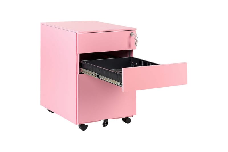 Kontorskab Cami Rosa - Rosa - Opbevaring - Opbevaringsmøbler - Kommode - Arkivskabe