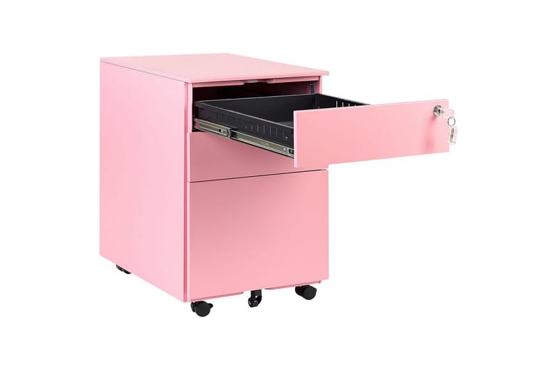 Kontorskab Cami Rosa - Rosa - Opbevaring - Opbevaringsmøbler - Kommode - Arkivskabe