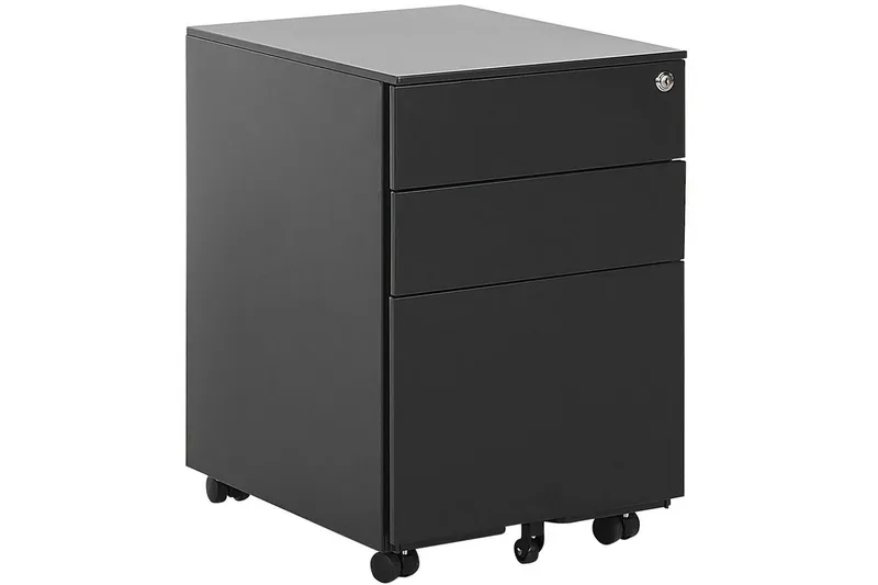 Kontorskab Cami Sort, Sort