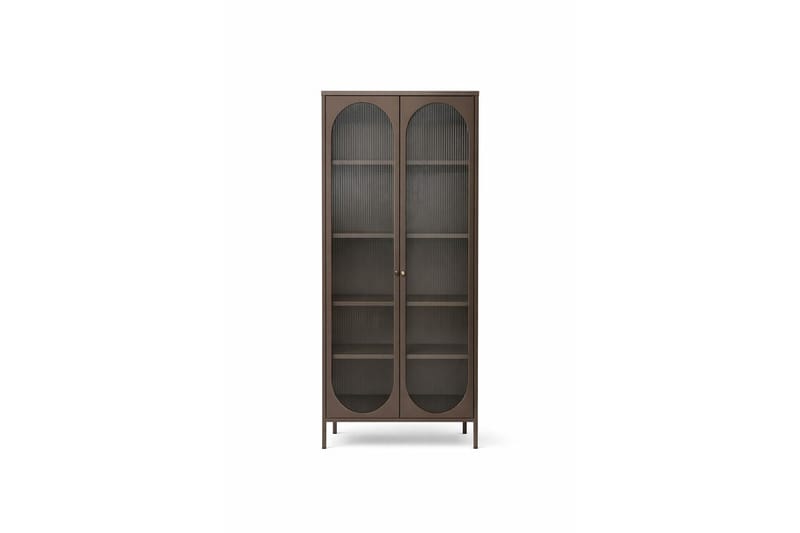 Lima vitrineskab 180 cm - Brun - Opbevaring - Skab - Vitrineskabe