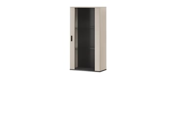 Lyrosen Vitrinskåp 60x112 cm - Beige - Opbevaring - Skab - Vitrineskabe