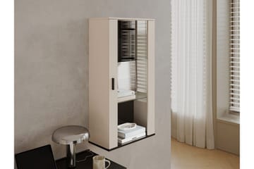 Lyrosen Vitrinskåp 60x112 cm - Beige - Opbevaring - Skab - Vitrineskabe