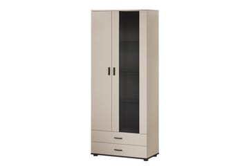 Lyrosen Vitrinskåp 80x19 cm - Beige - Opbevaring - Skab - Vitrineskabe