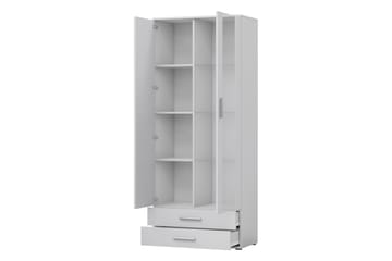 Lyrosen Vitrinskåp 80x19 cm - Beige - Opbevaring - Skab - Vitrineskabe
