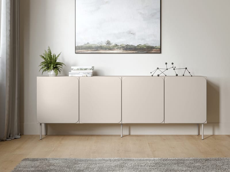 Marros Skænk 200 cm - Beige - Opbevaring - Opbevaringsmøbler - Skænke & sideboards