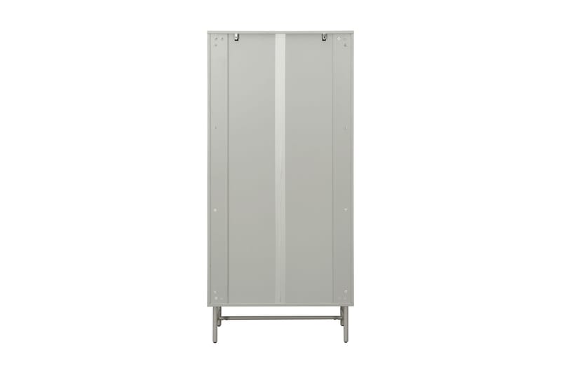 Matterhorn Vitrineskab - Glasskab 40 cm dyb 80 cm bred 170 cm høj - Beige - Opbevaring - Skab - Vitrineskabe