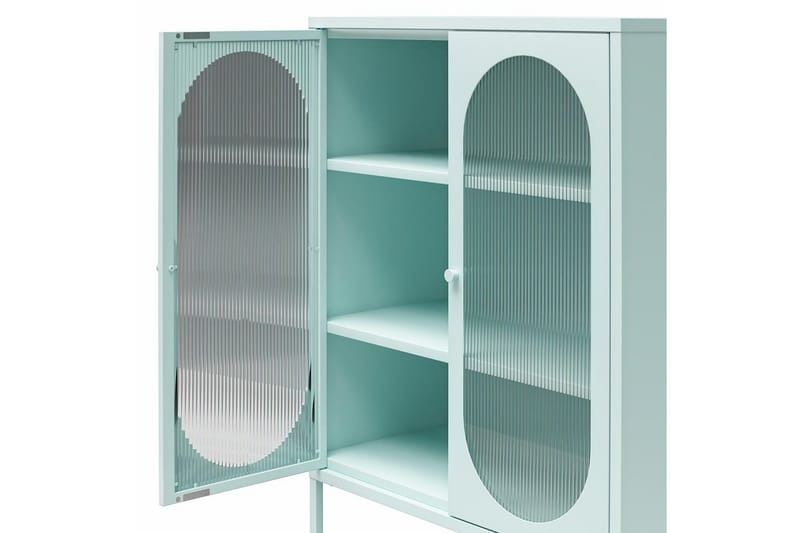 Medicinskab Loft24 Skab Luna 80x40x102 cm, himmelblå Light Blue,Blå - Opbevaring - Skab - Vitrineskabe