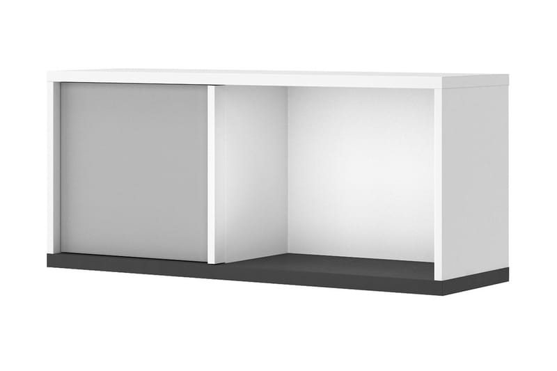 Metropolitan Highboard, Hvid/Lysegrå/Sort