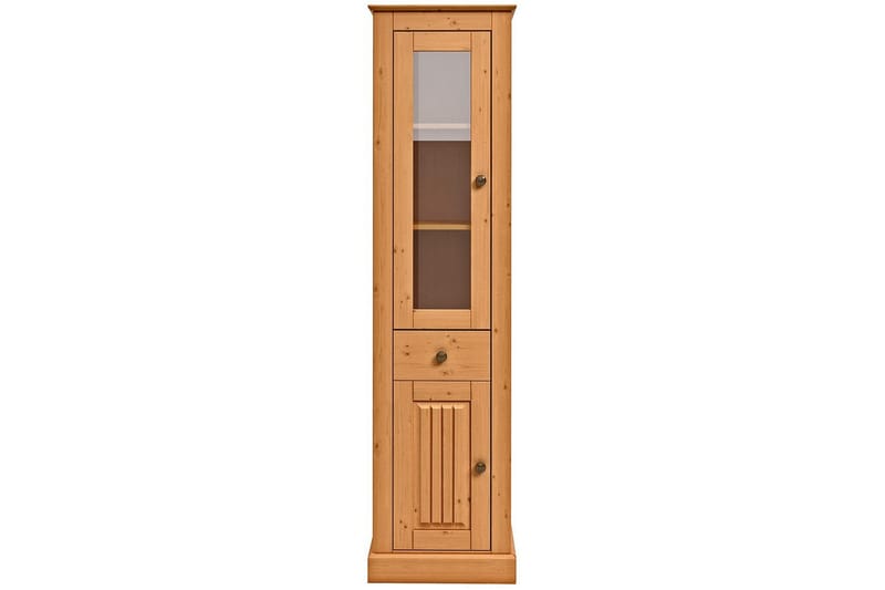Mille Vitrineskab 47x182 cm - Brun - Opbevaring - Skab - Vitrineskabe