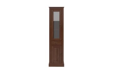 Mille Vitrineskab 47x182 cm - Brun - Opbevaring - Skab - Vitrineskabe