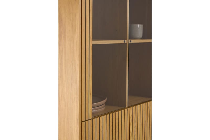 Minu Vitrineskab 80x180 cm - Natur - Opbevaring - Skab - Vitrineskabe