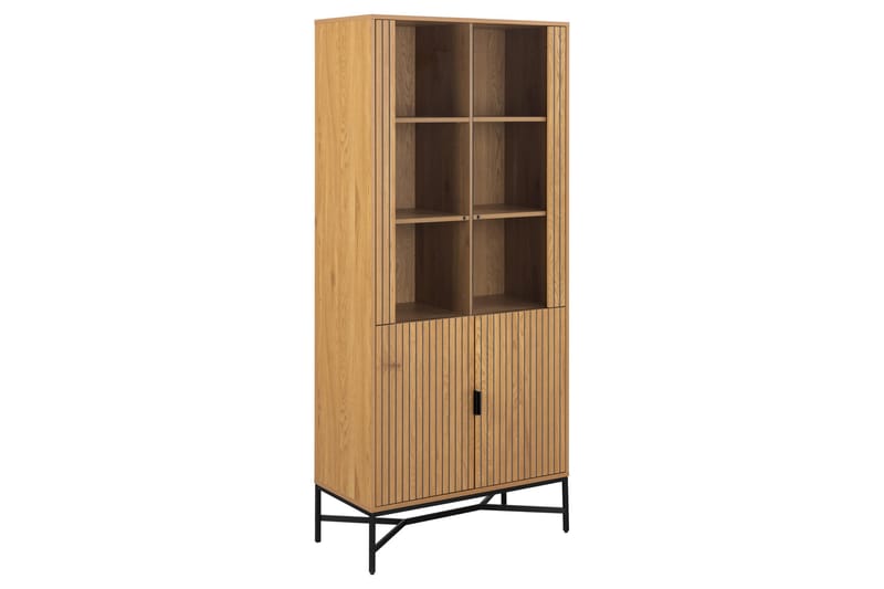 Minu Vitrineskab 80x180 cm - Natur - Opbevaring - Skab - Vitrineskabe