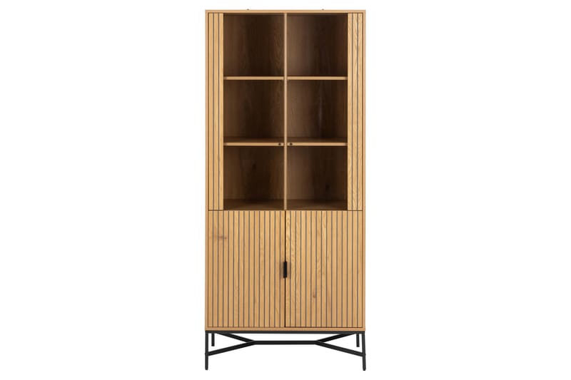 Minu Vitrineskab 80x180 cm - Natur - Opbevaring - Skab - Vitrineskabe