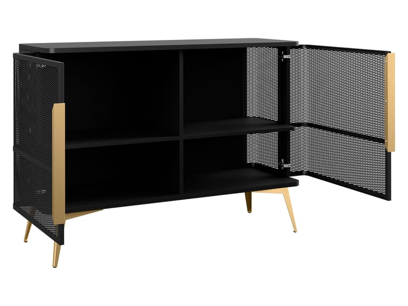 Mireva skænk 120 cm - beige, guld - Opbevaring - Skab - Barskab