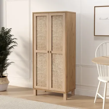Multifunktionsskab Hanah Home Dune (60 x 133,6 x 35 cm) Eg - Eg - Opbevaring - Skab - Skabe