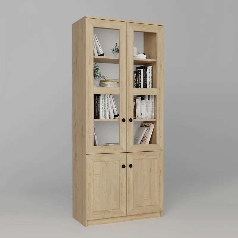 Multifunktionsskab Hanah Home Lisa (80 x 190 x 37 cm) Sapphire Oak, Sapphire Oak
