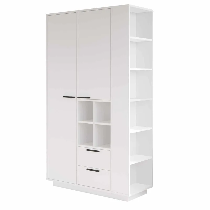 Multifunktionsskab Skye Decor Dara (110 x 190 x 45 cm) hvid, Hvid